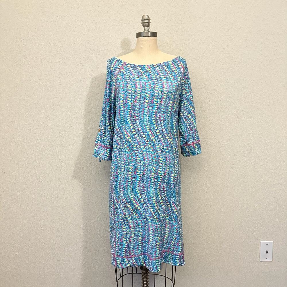 LILLY PULITZER Camie Dress Multicolor Clam Jam Seashell AOP Shift